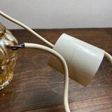 Portable pendant light in bubble glass