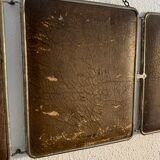 Vintage mirror 1930 triptych barber hairdresser - 30 x 78 cm