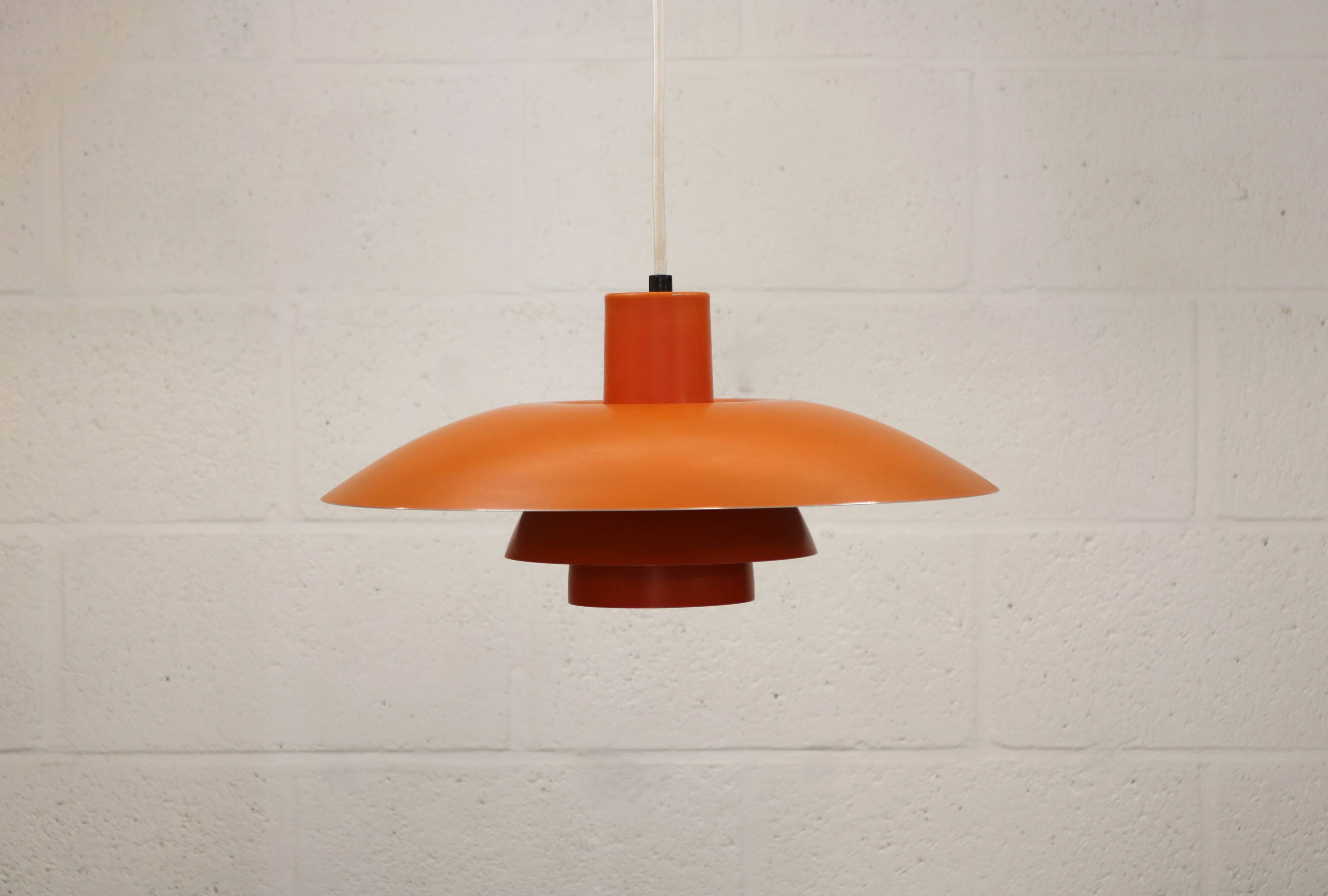 Vintage LOUIS POULSEN PH 4/3 Lamp - 70s Danish Mid Century Modern Pendant
