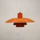 Vintage LOUIS POULSEN PH 4/3 Lamp - 70s Danish Mid Century Modern Pendant