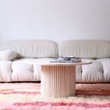 Travertine coffee table