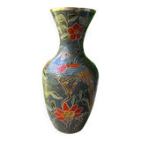 Vase cloisonné style Indien