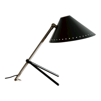 Lamp Pinocchio with black shade by H. Busquet for Hala Zeist, Netherlands