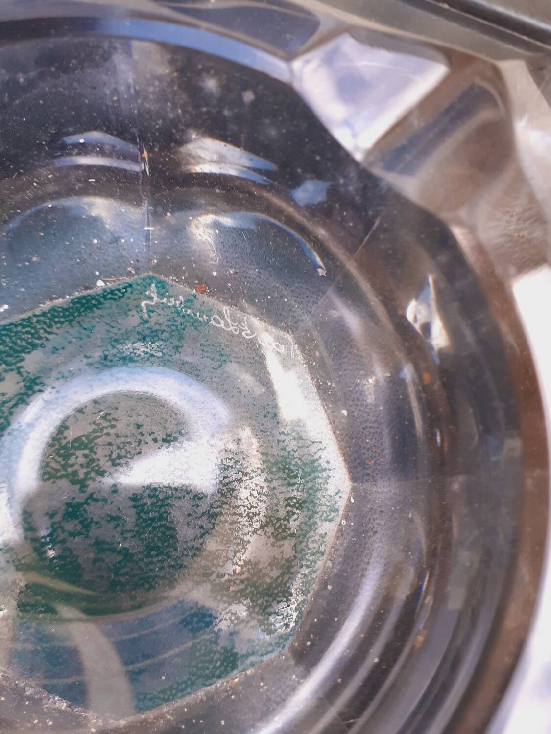 Ashtray Le Tanneur and crystal Val St Lambert