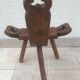 Brutalist tripod chair