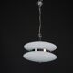 Chandelier en verre blanc Murano de grande taille des années 1970 par Vistosi.