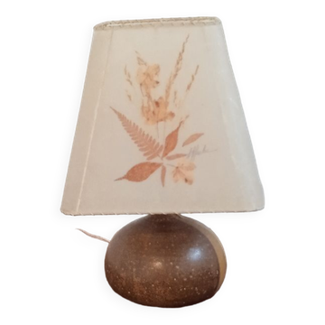 Signed ceramic lamp