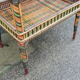 Vintage rattan service