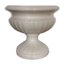 Cream white ceramic pot