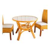 Bamboo and rattan table