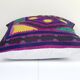 Vintage embroidered cushion cover 41x41 cm
