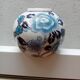 round porcelain vase from China, 19th century, glazed, diameter 11 cm, height 10 cm