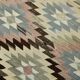 3x10 Cream & Brown Vintage Kilim Runner Rug, 81x306Cm
