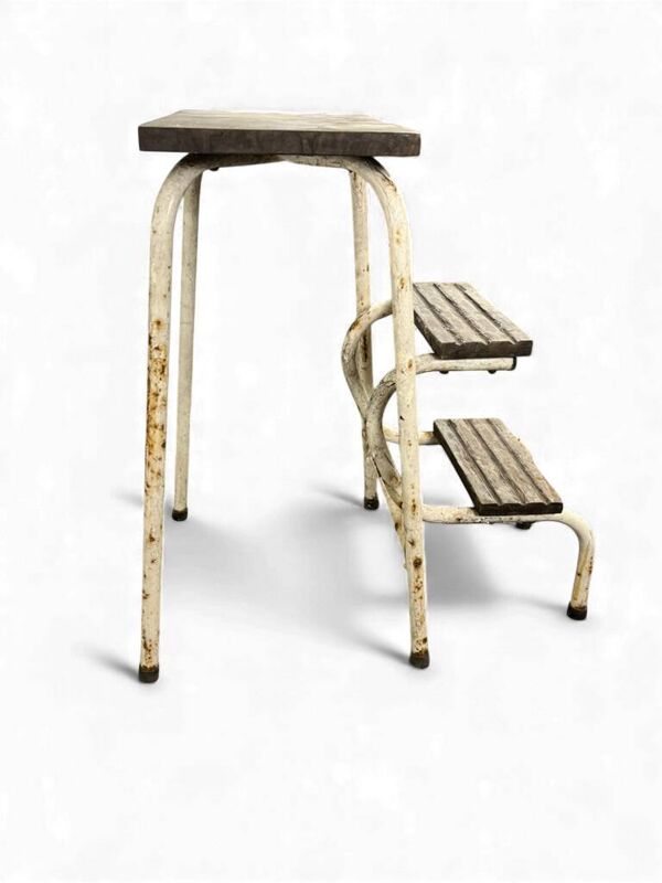 Tabouret pliant vintage/marche de cuisine/ échelle