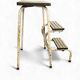 Vintage folding stool/kitchen step stool/ladder