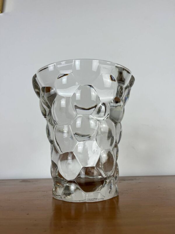 Vase Pierre D’Avesn nid d’abeille art déco signé