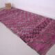 Purple Vintage Moroccan Rug 185 x 437 cm - Large Berber Wool Rug Handmade