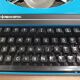 Sperry Remington 1020 deep blue typewriter Perfect condition