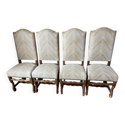 4 chaises de style  louis XIII  fin 18 eme