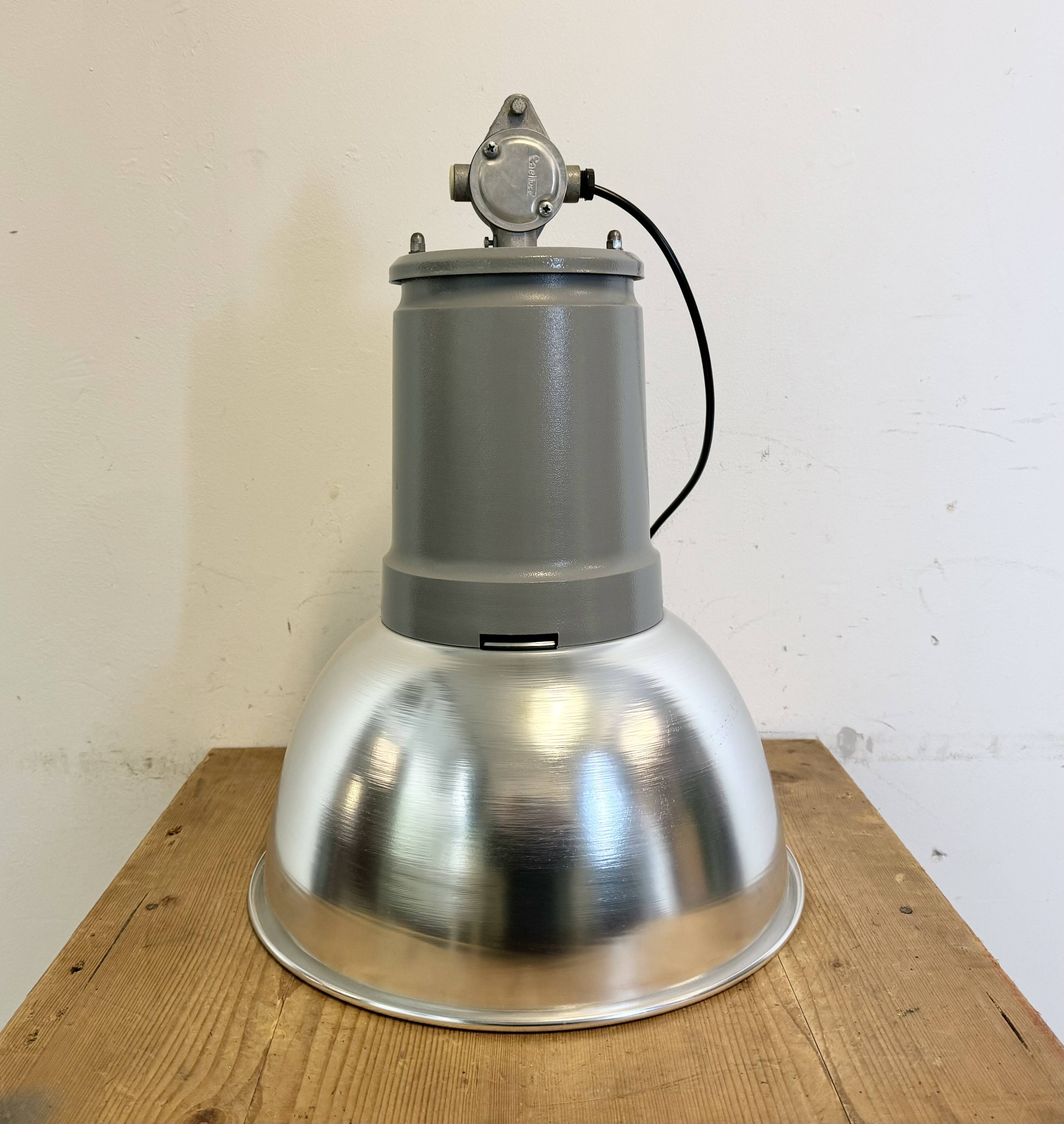 Industrial Italian Aluminium Pendant Lamp from Fael Luce, 1970s