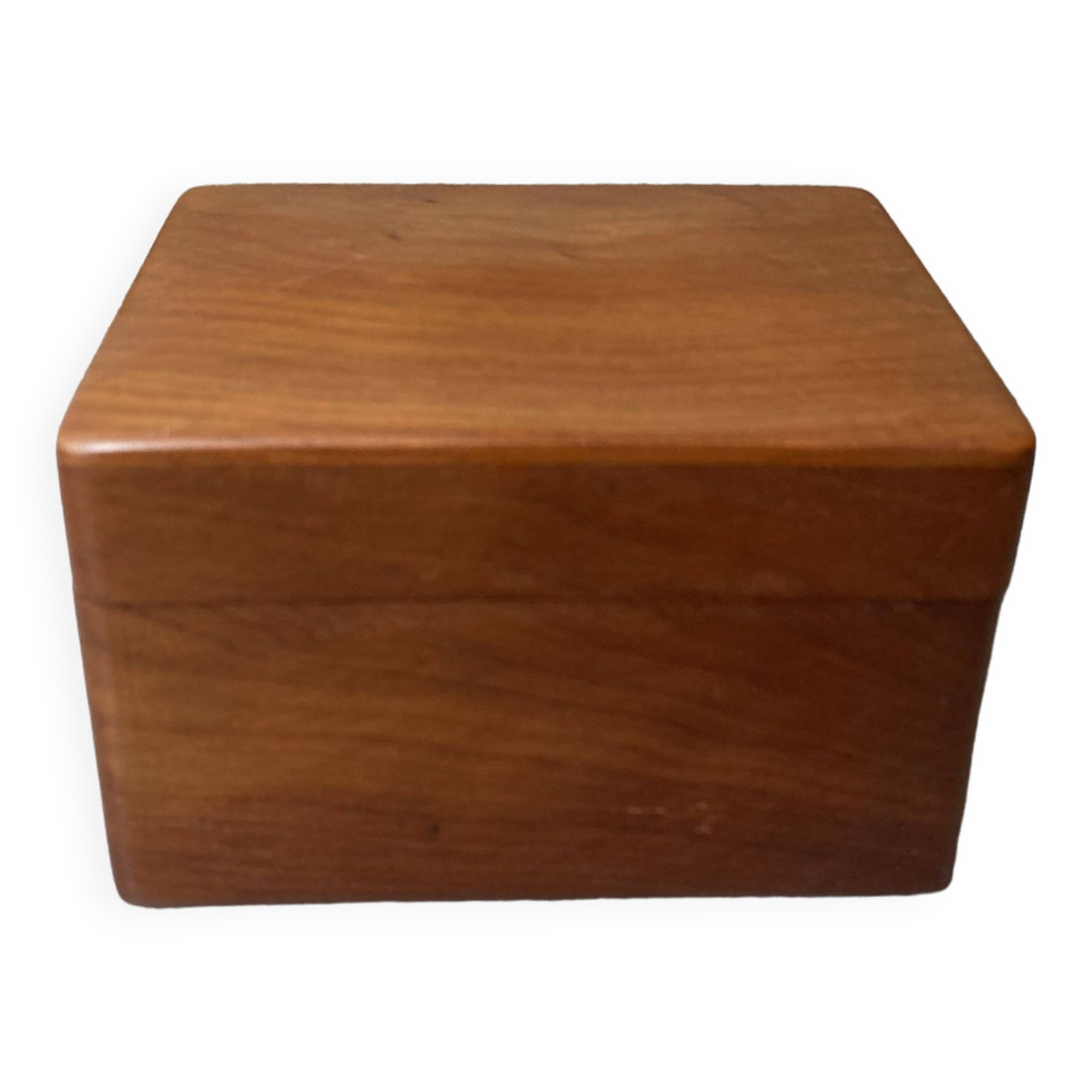 wooden index card box for office