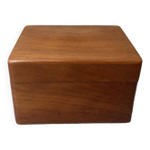wooden index card box for office