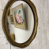 Antique oval mirror