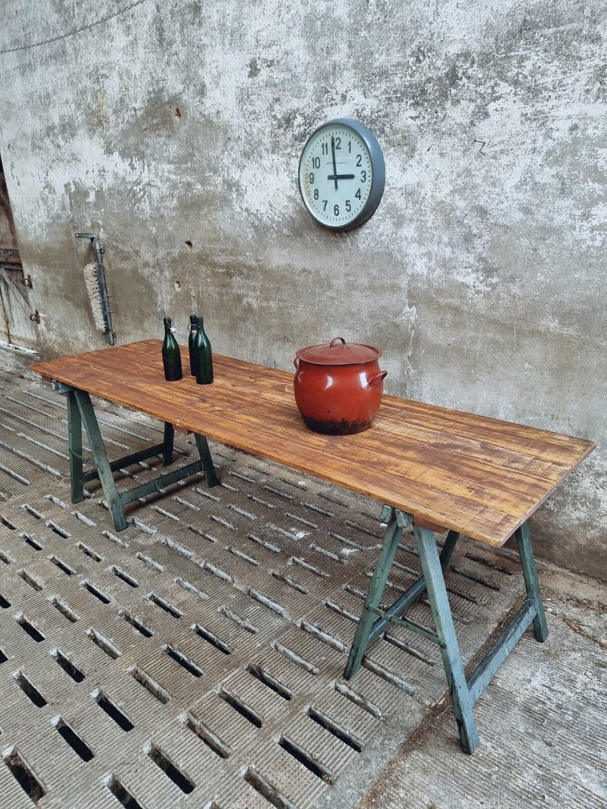 Old table trestle table garden table or dining table