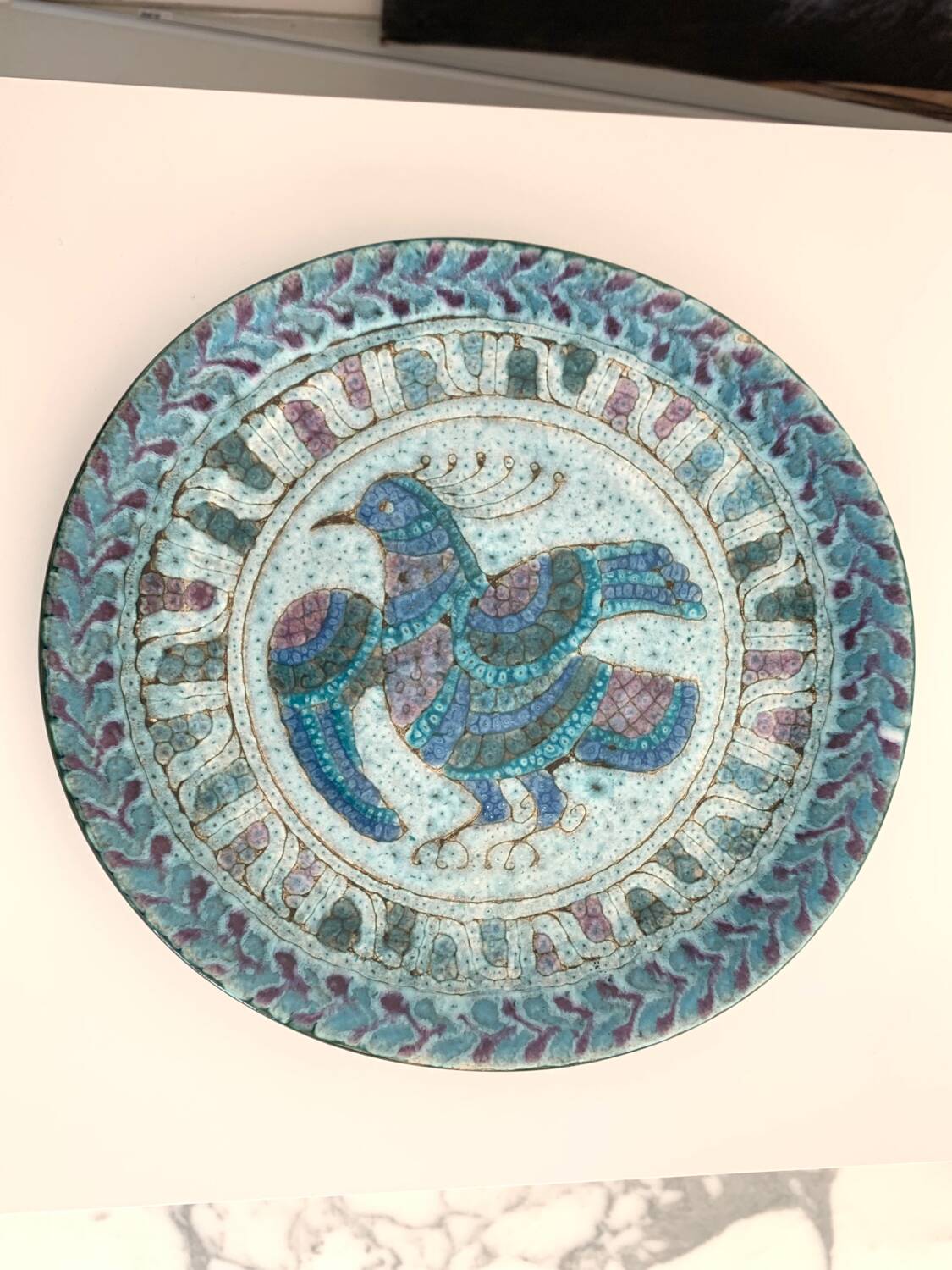 Dish signed Le Henaff