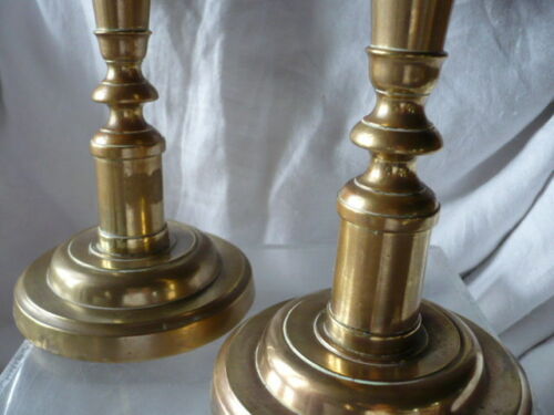 Pair of bronze candlesticks 19th century