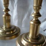 Pair of bronze candlesticks 19th century