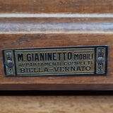 Louis XV Rocaille walnut cabinet stamped Gianinetto circa 1880