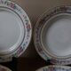 Set of 8 floral design plates | D.R.B. Limoges porcelain