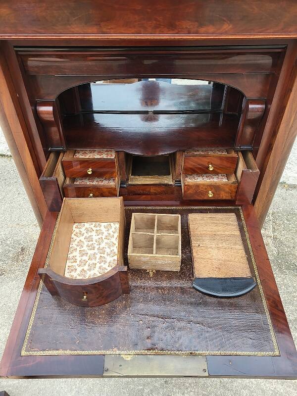 19th century mahogany restoration secretary