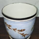 Cache-pot / antique decorative pot – deer décor – porcelain from Paris - H 16 cm