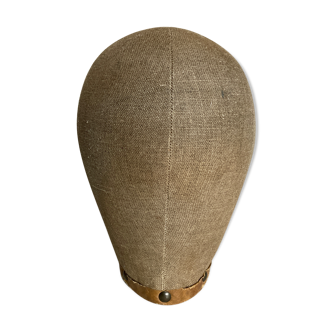 Mannequin head 1960 linen canvas