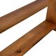 Vintage wooden wall shelve rack bookshelf in pinewood minimalist design
