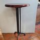 Pedestal table / standing up with cast iron base
