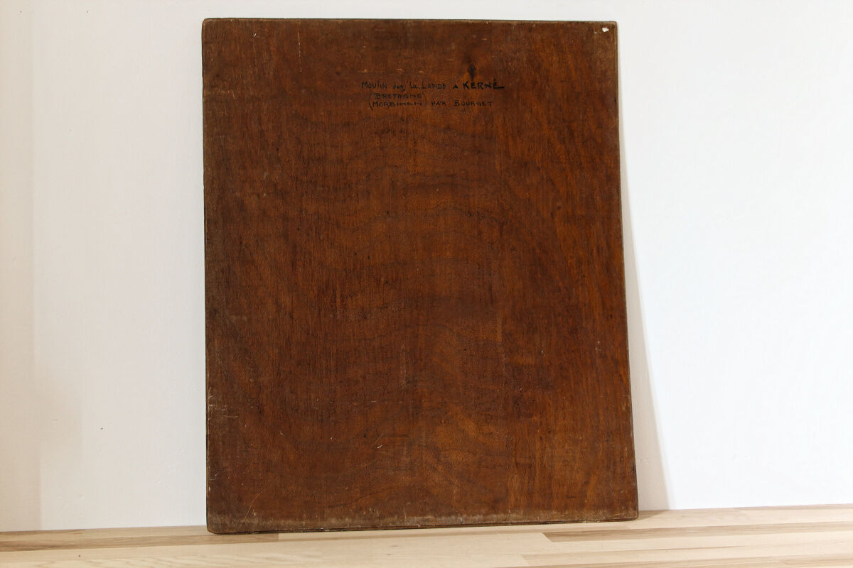 Oil on panel, breton landscape