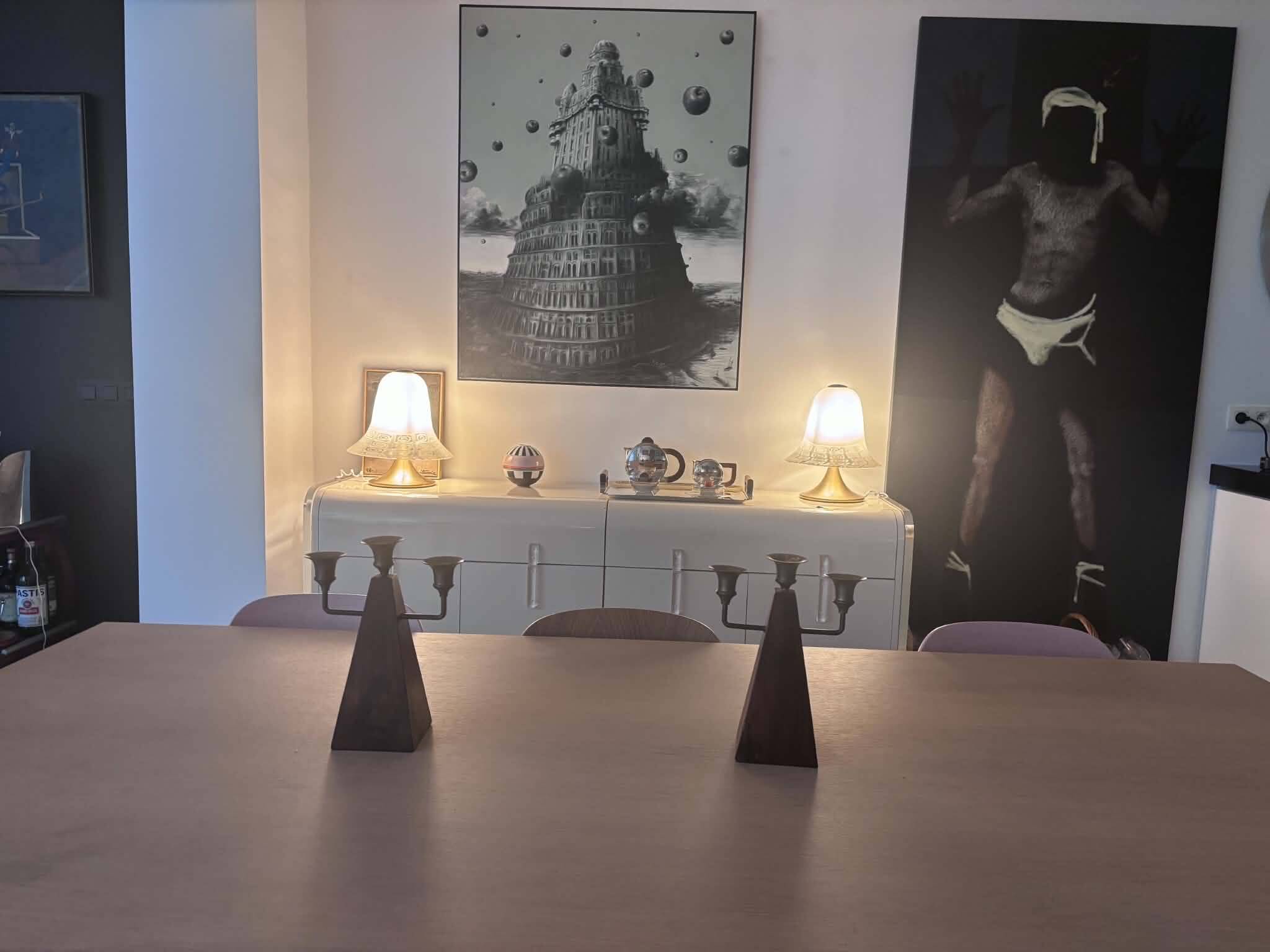 Candle holders pair