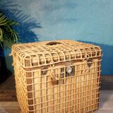 Wicker travel trunk 1920