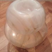 Vase champignon verre marbré