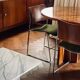 Lot de 4 chaises vintage design années 70 – bois, chrome