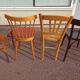 Set of 8 wooden bistro chairs bar mismatched