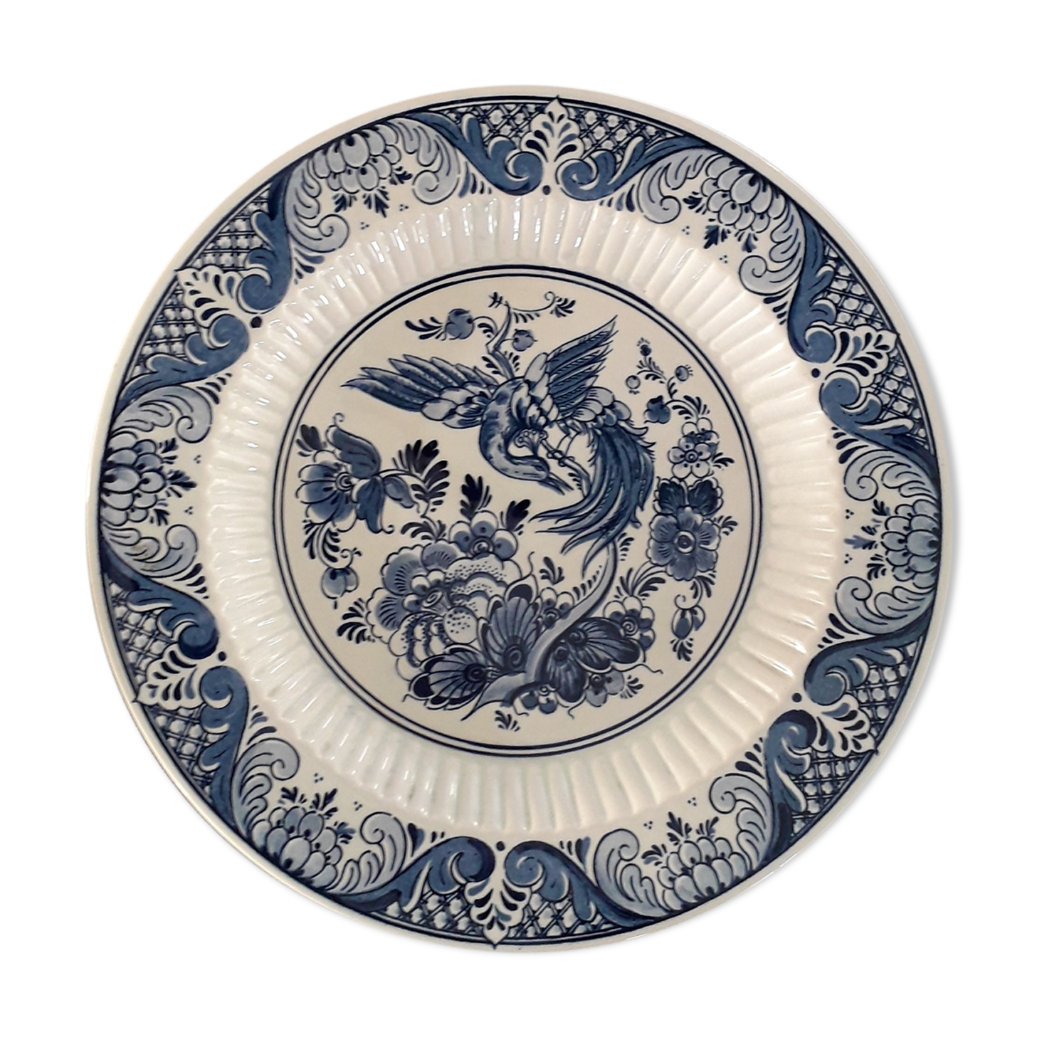 Assiette decorative delfts blauw