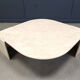 Vintage travertine coffee table by Roche Bobois, 1970s