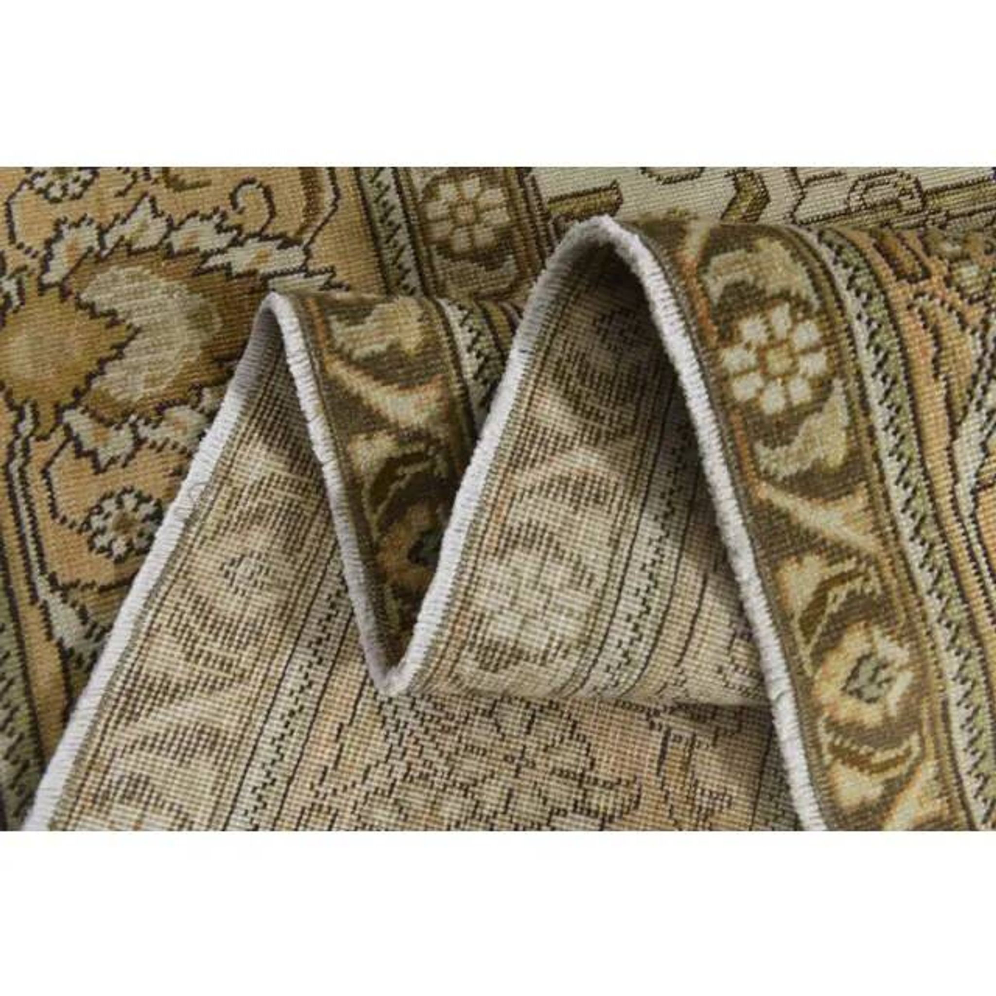 1970s Vintage Persian Handmade Wool Orange Area Rug 276x386