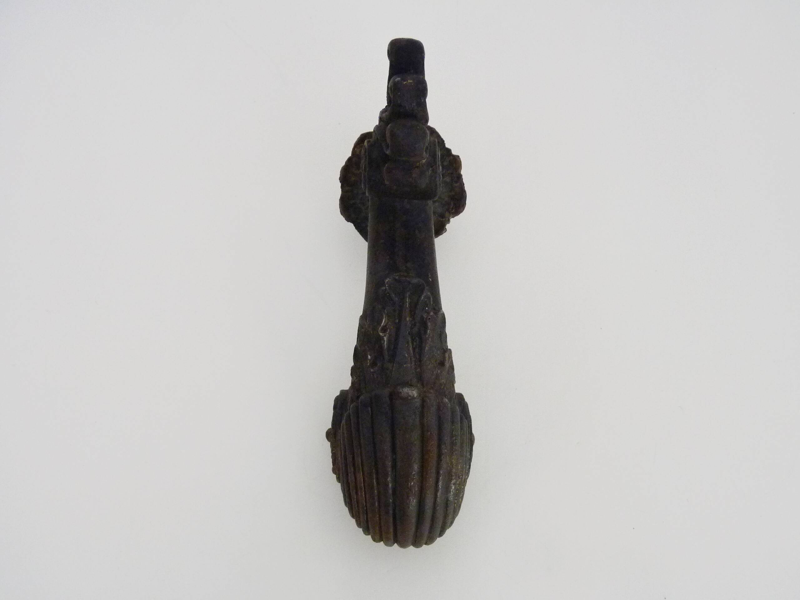 Old cast iron griffin door knocker, 19th century