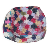Handmade bohemian Berber pouf 60 X 60 X 25 CM