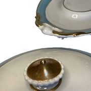 Limoges, soup tureen on stand, porcelain, early 20th century.